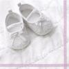 20 Napkins Baby Shoes Pink / Girl / Birth / Christening 33 x 33 cm view 1