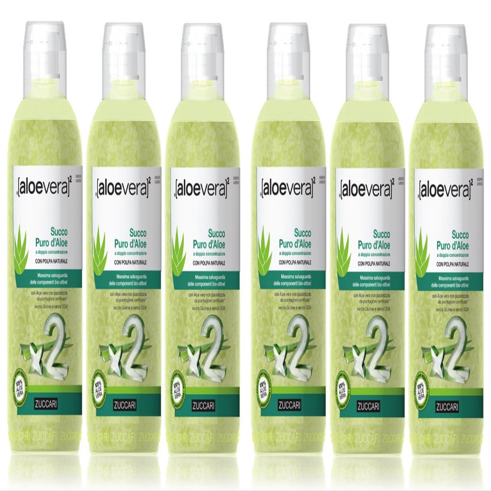 6 x SUCCARI PURE ALOE VERA juice double concentration 6000 ml