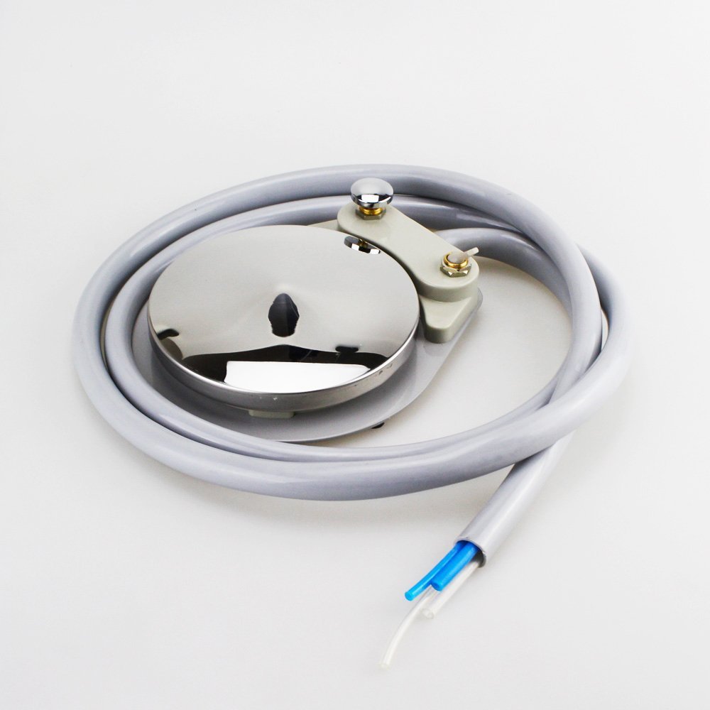 Earlywish Dental Equipment 4 Hole Standard Foot Control Pedal with Tube Hose Cable