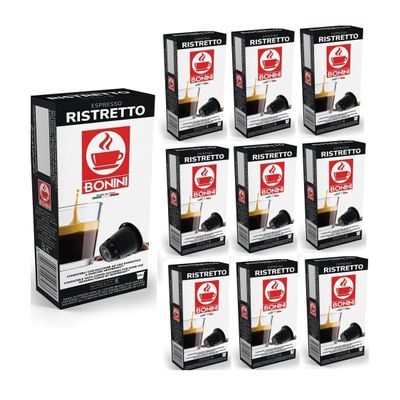 100 Nespresso Compatible Coffee Capsules (RISTRETTO)