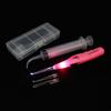 Earlywish Non-Slip Tonsil Stone Removing Tool Pick + 3 Adapters+ Irrigation Syringe (Pink) view 3