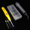Earlywish Non-Slip Tonsil Stone Removing Tool Pick + 3 Adapters+ Irrigation Syringe (Yellow) view 2