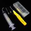 Earlywish Non-Slip Tonsil Stone Removing Tool Pick + 3 Adapters+ Irrigation Syringe (Yellow) view 4