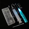 Earlywish Upgraded 6.75" Long Non-Slip Tonsil Stone Removing Tool Pick + 3 Adapters+ Irrigation Syringe (Blue) view 2