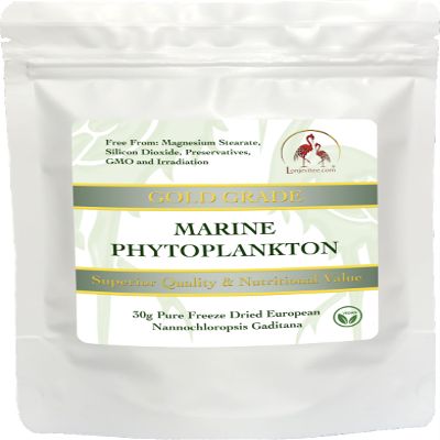 Lonjevitee Phytoplankton - Gold Grade, Pure Freeze Dried Powder - 30g Pouch
