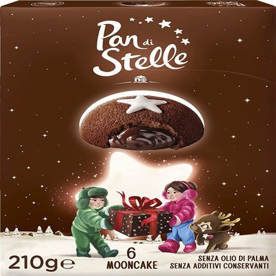6x Mulino Bianco pan di Stelle Mooncake 6 x 210g Snack Dessert