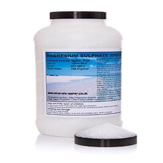 1kg Magnesium sulphateEpsom saltgreat for bath relax100% pureMake sure to checkout with Minerals-water.ltd to get what's on the picture