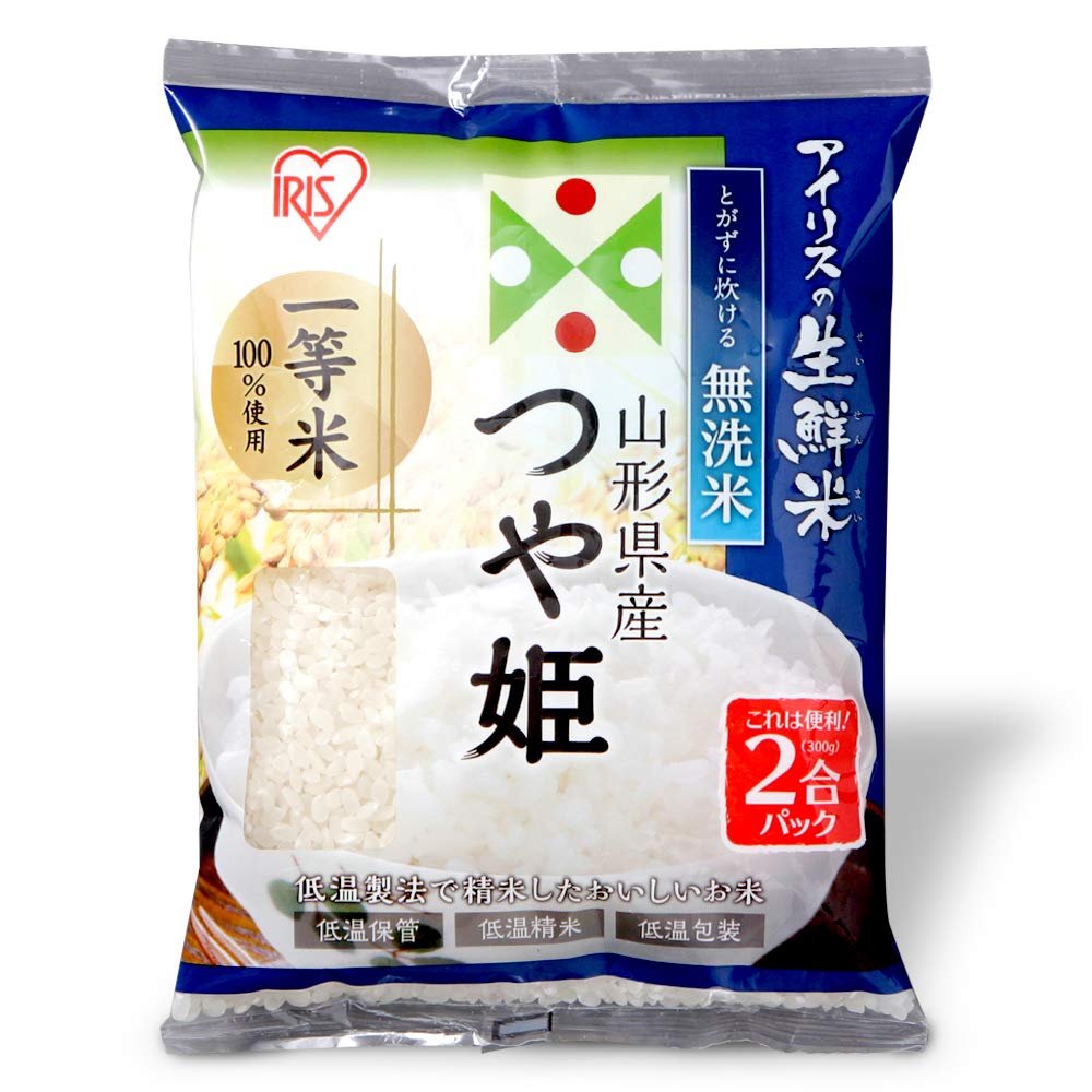 [Rice] fresh rice rinse-free rice, Yamagata Prefecture Tsuyahime 2 Go pack 300g 2016 annual production