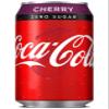 Coca-Cola,Zero Sugar Cans, 330ml, Cherry (Pack of 24) view 1