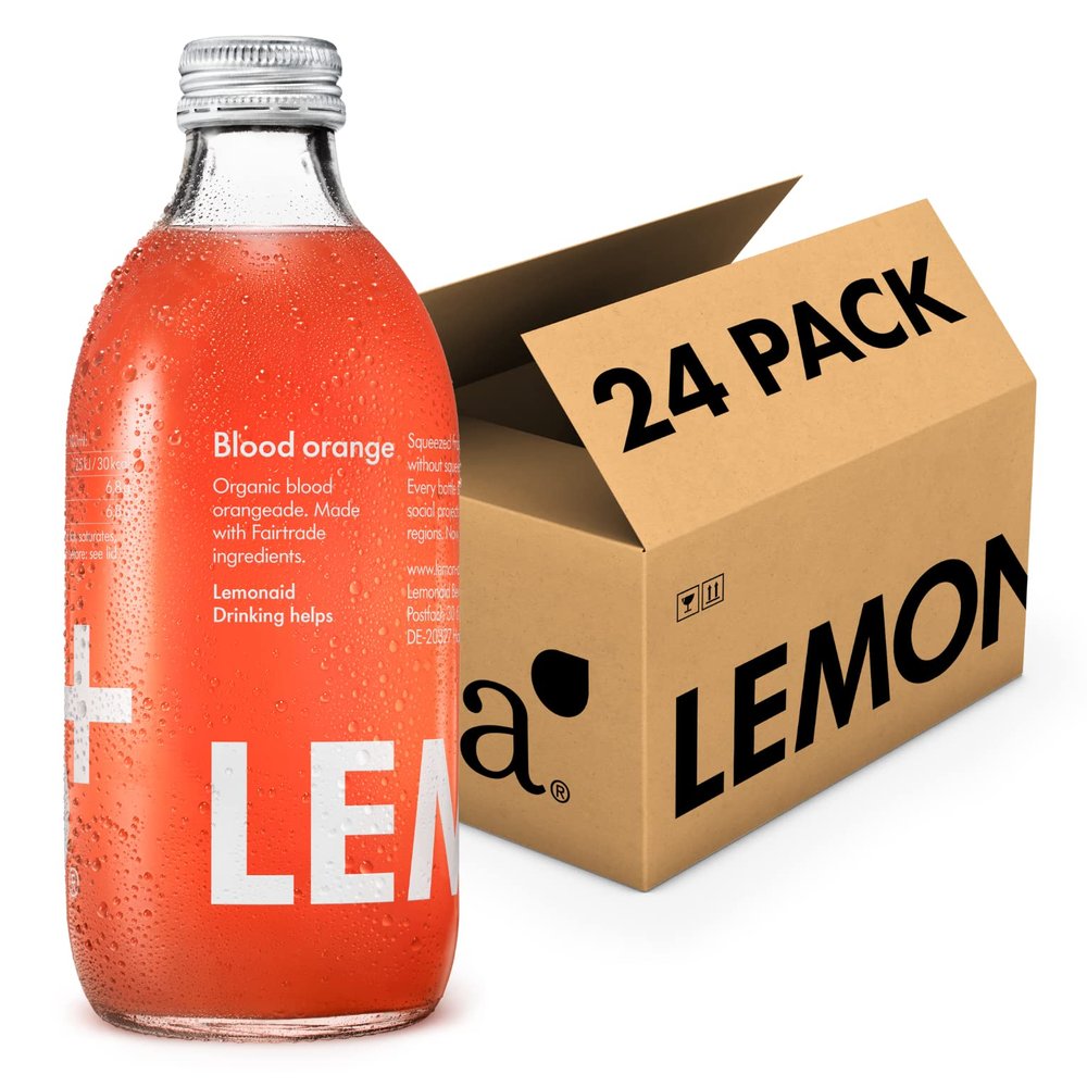Lemonaid Sparkling Soft Drink: Blood Orange - 24 x 330ml