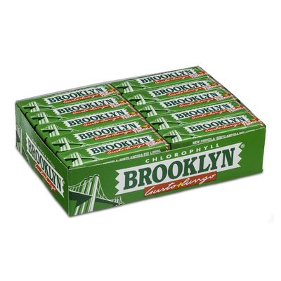 20 Packets Chewing Gum Brooklyn Chlorophyll CLOROFILLA Verde Chewing-Gum