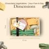 Choc on Choc Chocolate Vegetables 5 a Day Gift Box | Handmade Solid White and Dark Chocolate Onion, Mushroom, Asparagus, Cauliflower & Corn, Natural Colors, Fun Novelty Gift - 100g view 3