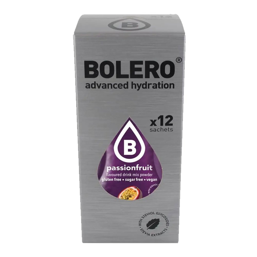 Bolero Advanced Hydration Passion Instant Drinks Fruit 9g x 12 sachets