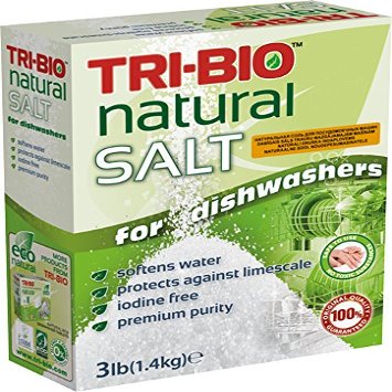 TRI-BIO Natural Premium Purity Dishwasher Salt 1.4kg Softens Water Iodine Free