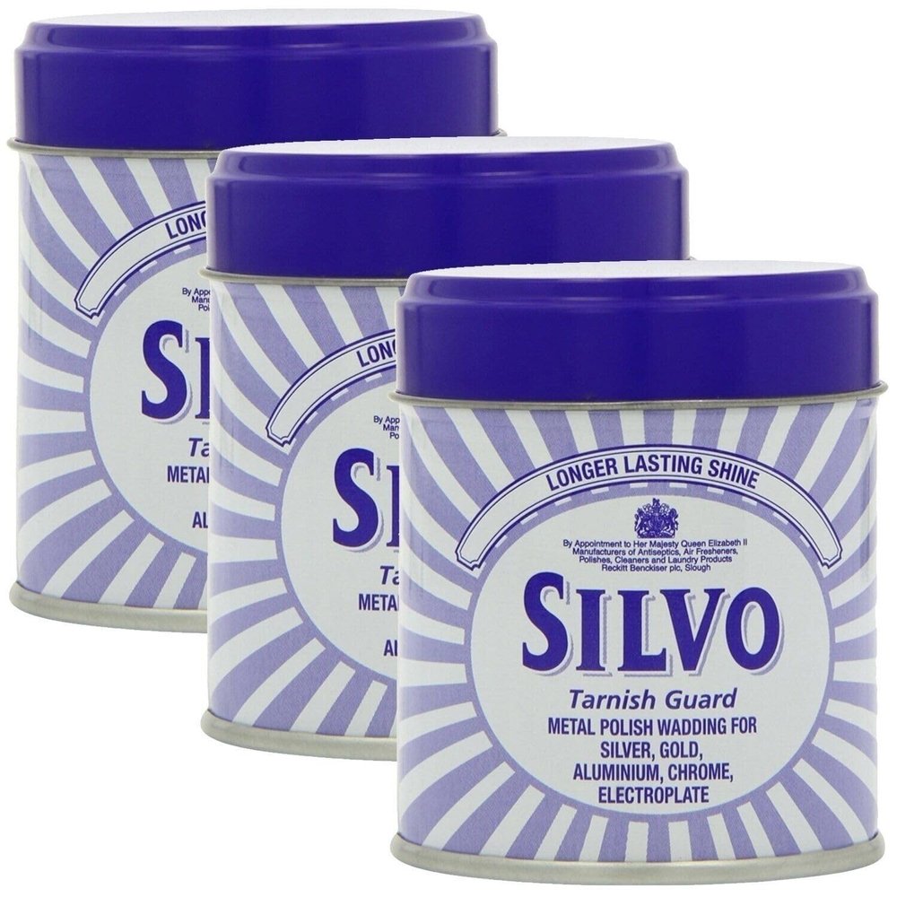 Silvo Tarnish Guard Metal Polish Wadding Pack of 3-048671 - Packaging May Vary by Silvo