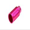 Armerah Flute 510 Drip Tip e-cig Mouthpiece Short/Aluminium/Solid 5 Pack in Hot Pink view 2