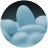EinsSein 0,5kg Sugared Almonds Gracile midi sky blue matt Wedding sugar sweets almond dragees baptism dragee cake balls candy coated sweet for weddings favours gift box sugred fillers chocolate view 3