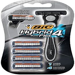 Bic Hybrid 4 Advance for Men, Disposable 4-Blade System 1 ea (Pack of 12)