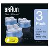 Accessories by Braun Clean & Charge Cartridge 3 Pack view 1