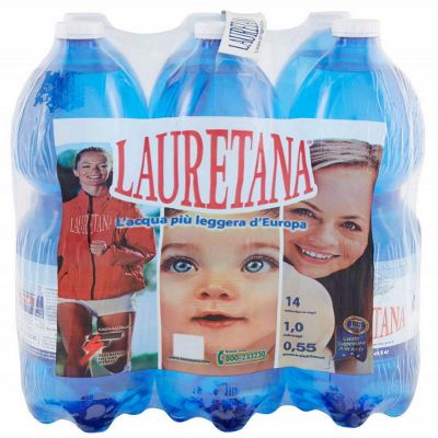 Lauretana Natural Mineral Water, 6 Bottles - 1.5 L each, Unflavored