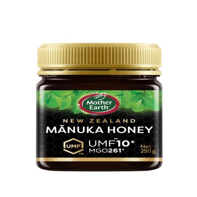 Mother Earth Manuka Honey - MGO 261+ - UMF 10+ Certified - Pure & Natural - 250g