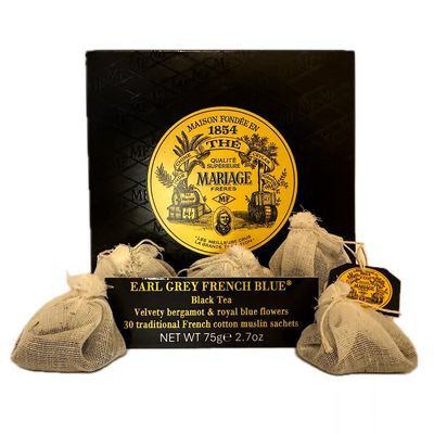 Mariage Frres - Earl Grey French Blue - Muslin Tea sachets 75g