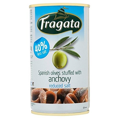 Fragata Olives Stuffed with Anchovy Reduced Salt 350g