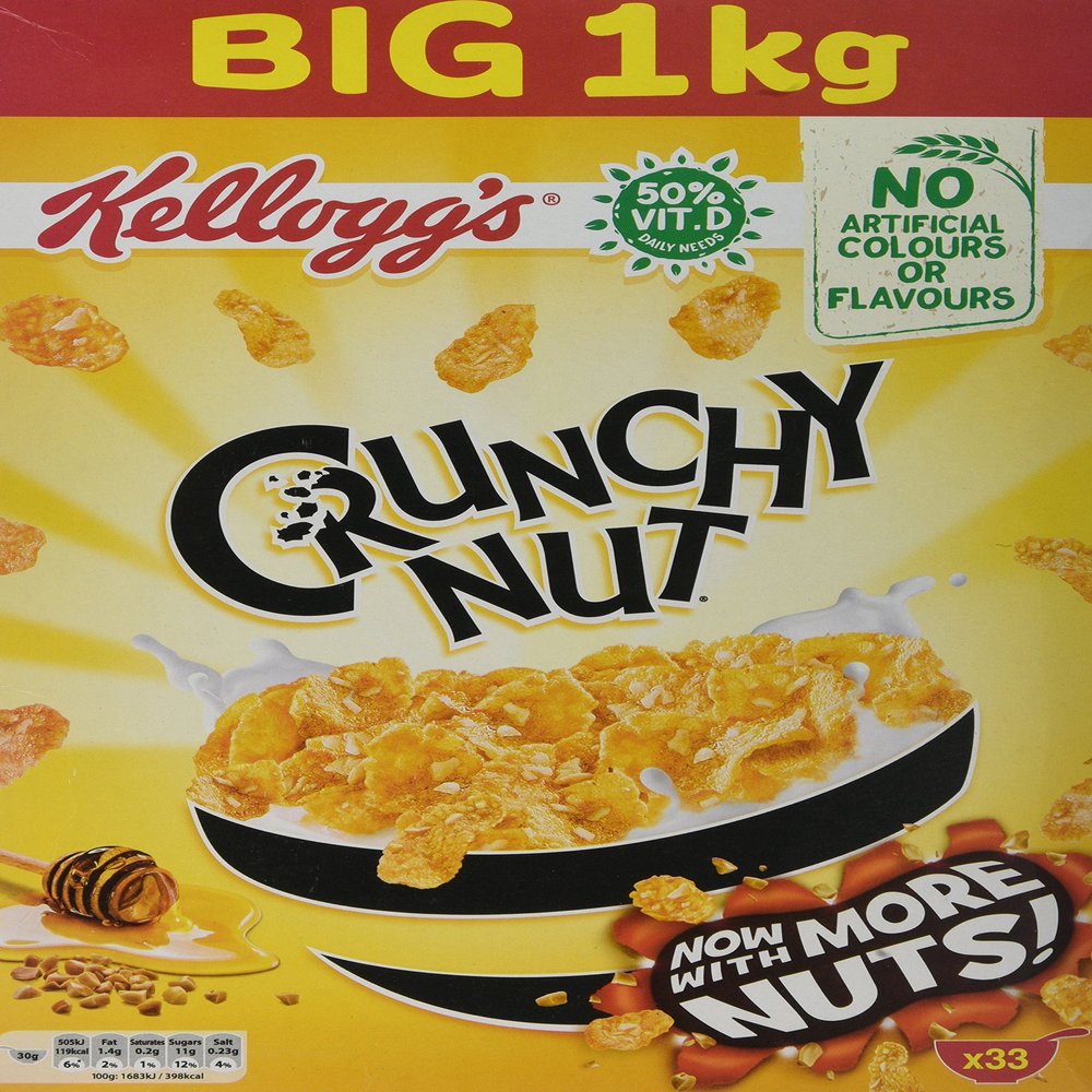 Kellogg's Crunchy Nut Original Cereal 1 kg