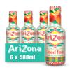 Arizona Peach Iced Tea, Pack of 6 x 500ml PET Bottles, Black Tea with Real Peach Juice, No Artificial Colours or Preservatives view 1