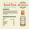 Arizona Peach Iced Tea, Pack of 6 x 500ml PET Bottles, Black Tea with Real Peach Juice, No Artificial Colours or Preservatives view 2