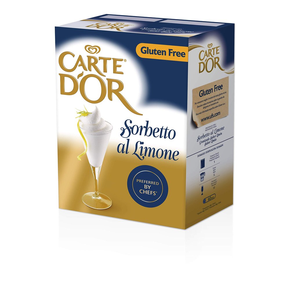 CARTE D'OR mix for lemon sorbet package 1,44 kilo