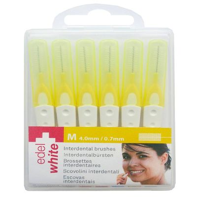 Edel + White 6 Interdental Brushes 0.7 mm Yellow M