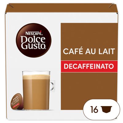 Nescafe Dolce Gusto Cafe Au Lait Decaff Pods, Pack of 16