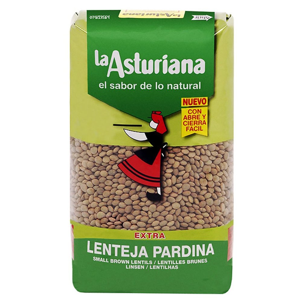 Dry pardina lentil - Lenteja pardina seca La Asturiana 500g
