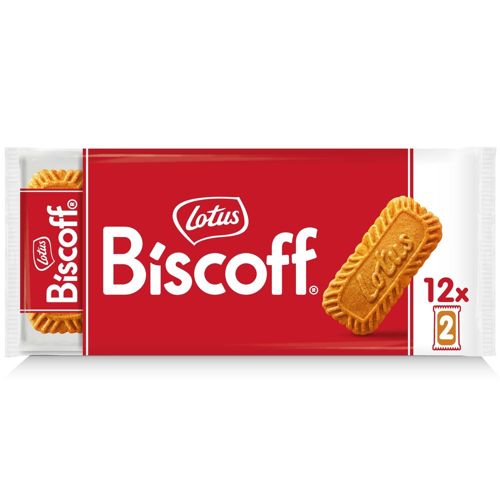 Lotus Biscoff Biscuits Snack 186G 12x Biscuits Inside, Cookies Sweets