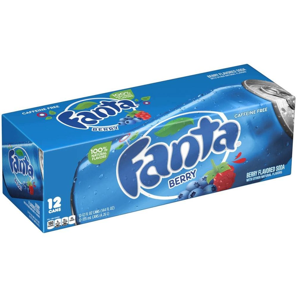 Fanta Berry Flavoured Soda 355 ml