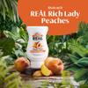 Real Syrup | Peach Puree Infused Fruit Syrup | Made with Real Peach | 500ml |Natural Ingredients| Cocktails, Baking, Smoothies, Mixing Drinks, Desserts, Cooking view 2