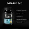 ESN Super Omega 3 Capsules, 60 Soft Gels, 20 Servings - High Dose EPA and DHA - Made in Germany, Laboratory Tested view 3
