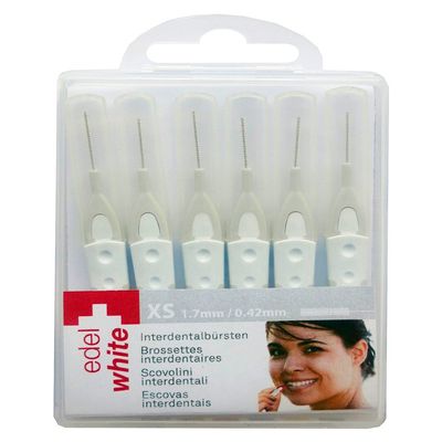 Edel+White 6 Interdental Brushes 0.42mm White XS