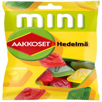 2 Bags x 120g of Malaco Aakkoset Hedelm - Mix of Fruity Wine Gums Candies - Sweden