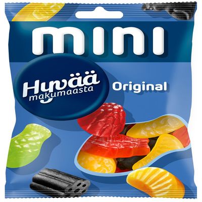 2 Bags x 120g of Malaco Hyv Makumaasta - Original - Super Mix of Salmiac, Liquorice & Fruity Wine Gums Candy - Sweden