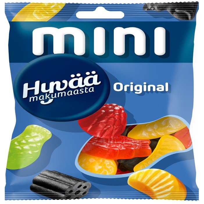 2 Bags x 120g of Malaco Hyv Makumaasta - Original - Super Mix of Salmiac, Liquorice & Fruity Wine Gums Candy - Sweden
