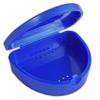Slim Orthodontic Dental Case - Colour & Glitter Choices for Retainers, Bleaching Trays, Dentures & More (Blue) view 1