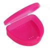 Slim Orthodontic Dental Case - Colour & Glitter Choices for Retainers, Bleaching Trays, Dentures & More (Glitter Pink) view 1