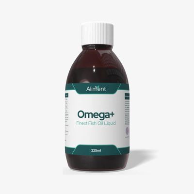 Aliment High Strength Omega-3 Plus Fish Oil Liquid - 2300mg EPA & DHA per 5ml - Molecularly Distilled Pure Fish Oil - Natural Orange Flavour - 200ml