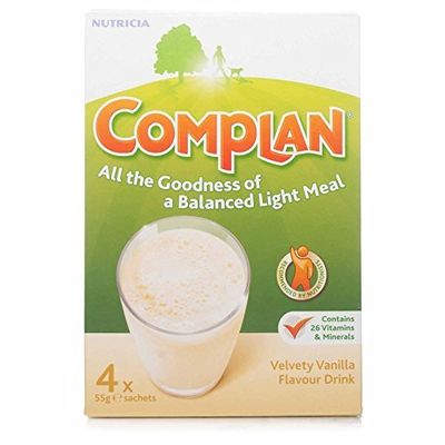 SIX PACKS of Complan Vanilla 4 x 55g Sachets by Complan