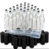 Vivaplex 24 count, clear, 10 ml glass roll-on bottles with stainless steel roller balls, 3-3 ml droppers included view 1