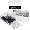 Vivaplex 24 count, clear, 10 ml glass roll-on bottles with stainless steel roller balls, 3-3 ml droppers included view 3