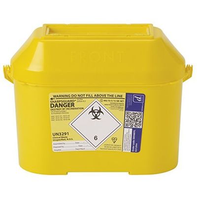 Sharpsguard Extra Yellow 8.5 Litre Bin