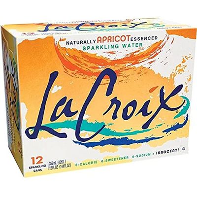 La Croix Natural Apricot Flavour Sparkling Water 355 ml